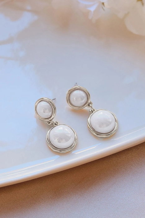 Heliophilia Silver Pendientes de Plata con Circonita